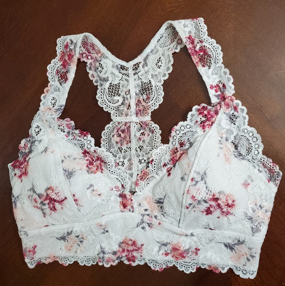 Floral racerback bralette
